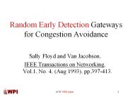 Random Early Detection Gateways for Congestion Avoidance