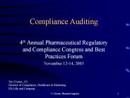 Compliance Auditing