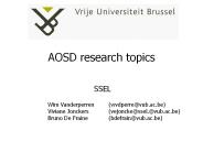 AOSD research topics