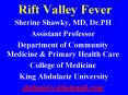 Rift Valley Fever PowerPoint PPT Presentation