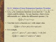 Ch 3.2: Solutions of Linear Homogeneous Equations; Wronskian