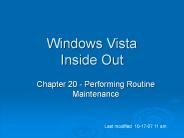 Windows Vista Inside Out