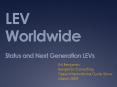 LEV Worldwide Status and Next Generation LEVs PowerPoint PPT Presentation