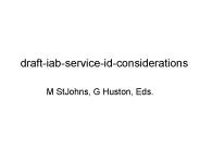 draft-iab-service-id-considerations