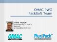 OMAC PWG PackSoft Team PowerPoint PPT Presentation