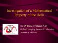 Investigation of a Mathematical Property of the Helix PowerPoint PPT Presentation