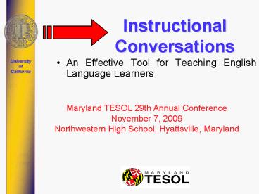 Instructional Conversations