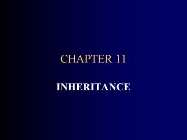 INHERITANCE
