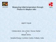 Measuring initial temperature through