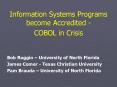 Information Systems Programs become Accredited -  COBOL in Crisis PowerPoint PPT Presentation