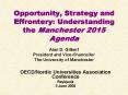 Opportunity, Strategy and Effrontery: Understanding the Manchester 2015 Agenda Alan D' Gilbert Presi PowerPoint PPT Presentation