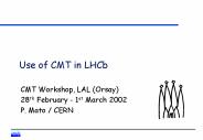 Use of CMT in LHCb