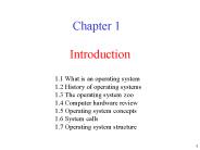 1.1 What is an operating system