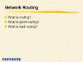Network Routing PowerPoint PPT Presentation