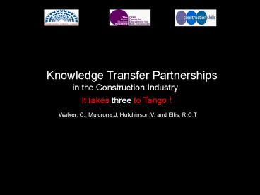 It takes three to Tango