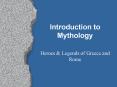 Introduction to Mythology PowerPoint PPT Presentation