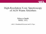 High-Resolution X-ray Spectroscopy of AGN Warm Absorbers