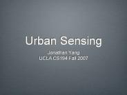 Urban Sensing