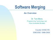 Software Merging