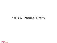 18.337 Parallel Prefix