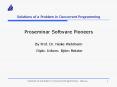 Solutions of a Problem in Concurrent Programming PowerPoint PPT Presentation