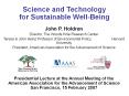 Science and Technology       for Sustainable Well-Being PowerPoint PPT Presentation