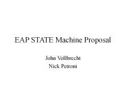 EAP STATE Machine Proposal
