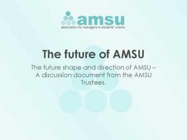 The future of AMSU
