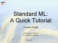 Standard ML: A Quick Tutorial PowerPoint PPT Presentation