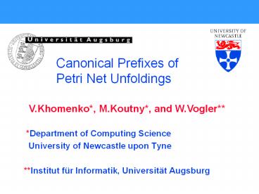 *Department of Computing Science