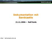 Dokumentation mit Sandcastle