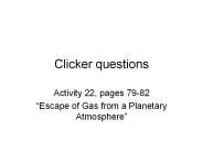 Clicker questions