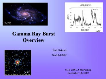 Gamma Ray Burst Overview