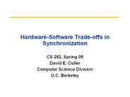 Hardware-Software Trade-offs in Synchronization
