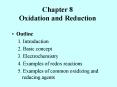 Chapter 8 Oxidation and Reduction PowerPoint PPT Presentation