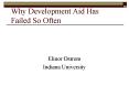 Why Development Aid Has Failed So Often PowerPoint PPT Presentation