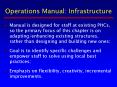Operations Manual: Infrastructure PowerPoint PPT Presentation
