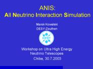 ANIS: All Neutrino Interaction Simulation
