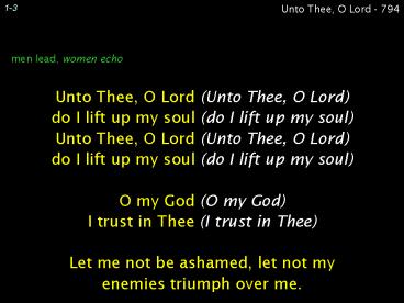 Songs of Faith and Praise