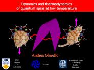 Dynamics and thermodynamics of quantum spins at low temperature