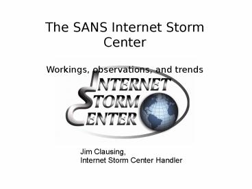 The SANS Internet Storm Center