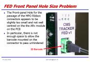 FED Front Panel Hole Size Problem