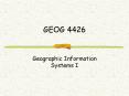 GEOG 4426 PowerPoint PPT Presentation