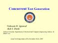 Concurrent Test Generation PowerPoint PPT Presentation