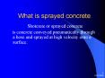 What is sprayed concrete PowerPoint PPT Presentation