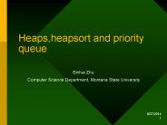 Heaps,heapsort and priority queue