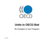 Units in OECD.Stat Bo Sundgren