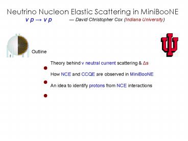 Neutrino Nucleon Elastic Scattering in MiniBooNE