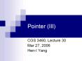 Pointer (III) PowerPoint PPT Presentation