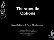 Therapeutic Options